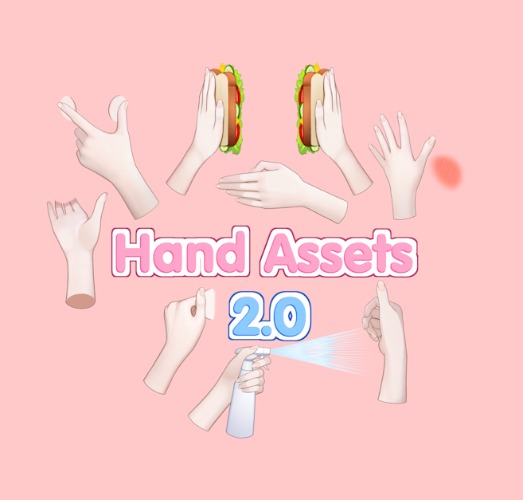 Vtuber Hand Assets 2.0