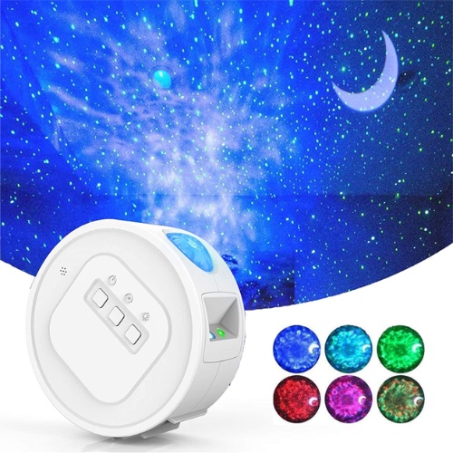 3-In-1 LED Light Projector - White