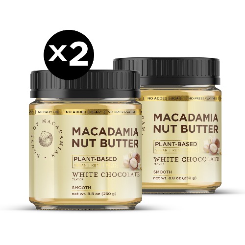 Macadamia Nut Butter White Chocolate Flavor (1 Flavor, 2 Jars)