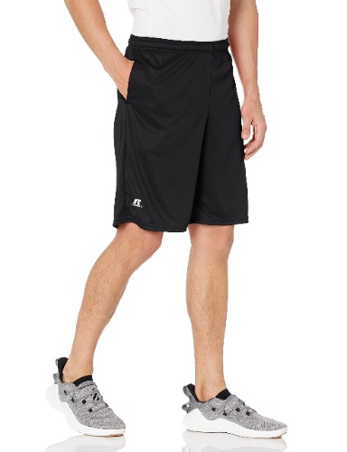 Russell Athletic Men's Dri-Power Performance Short with Pockets - Black X-Large