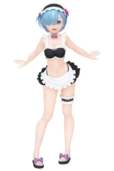 Taito Re:Zero Precious Figure Rem Maid Swimwear Ver Renewal, Multiple Colors (T83429)