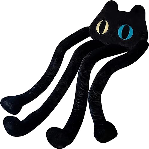 vitegaw Long Cat Plush Pillow,39" Cute Black Cat Stuffed Animals Kawaii Soft Plushies,Big Plush Toys Gift for Girlfriend Kids,Large - 39inch - Black