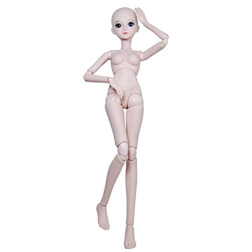 Proudoll 1/3 BJD Doll Customized Doll Body 60cm 24Inches Ball Jointed SD Dolls Joints Move PVC DIY (Ashley)