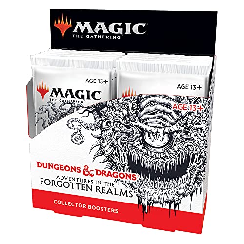 Magic: The Gathering Adventures in the Forgotten Realms Collector Booster Box | 12 Packs (180 Magic Cards) - Collector Booster Box