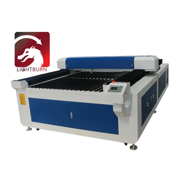 LYXC Large Size Belt 300W Yongli DLT-300 CO2 Laser Cutter Laser Engraver 1300×2500mm Workbed RUIDA 6445G DSP Control System Blade and Honeycomb Workbench with S&A Water Chiller and Lightburn Software