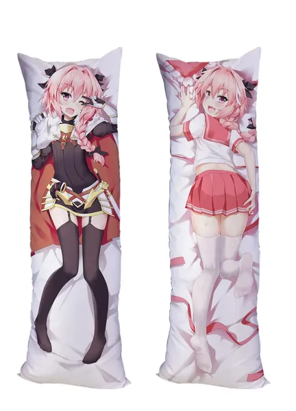 YEYIXI Fate Apocrypha Astolfo Pillow Cover Peach Skin 150x50cm(59in x 19.6in) Pillowcase