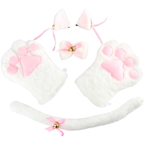 Cosplay Cat Ears Paws Neko Set