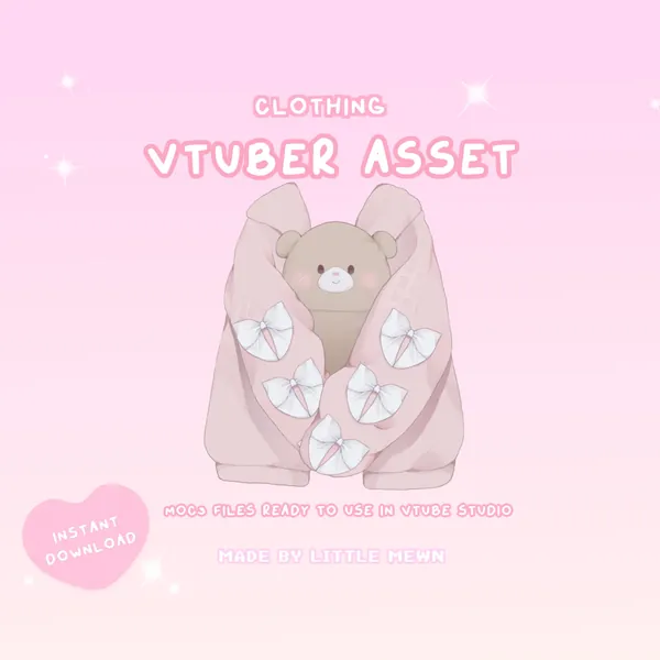 VTuber Asset | Rigged Winter Ribbon Coat