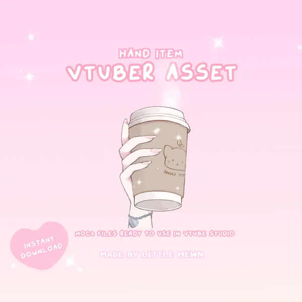 VTuber Asset | Rigged Kitty Coffee