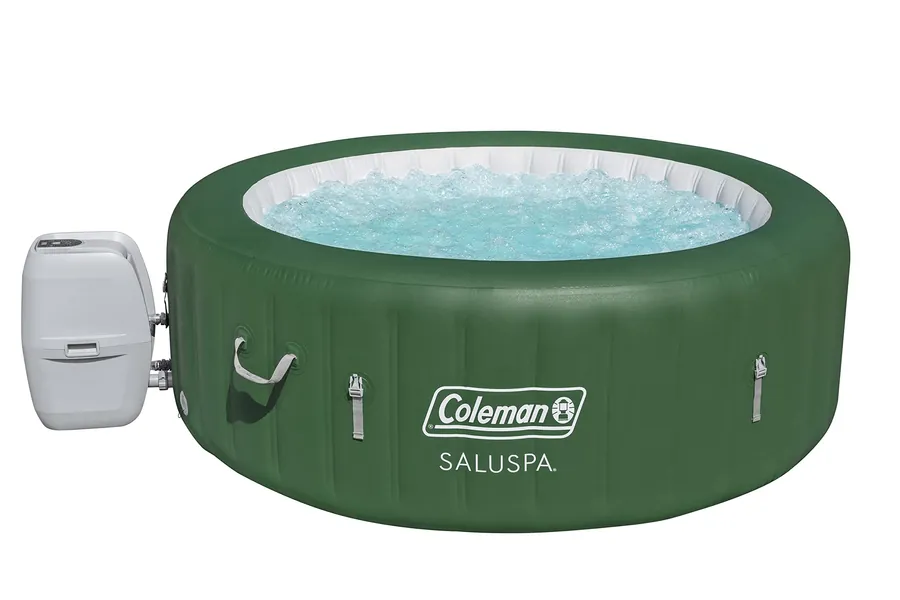 Coleman SaluSpa Inflatable Hot Tub | Portable Hot Tub W/ Heated Water System & Bubble Jets | Fits up to 6 People