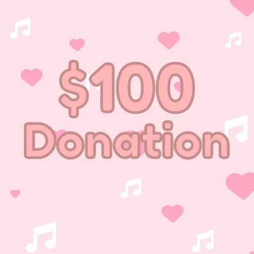 $100 donation