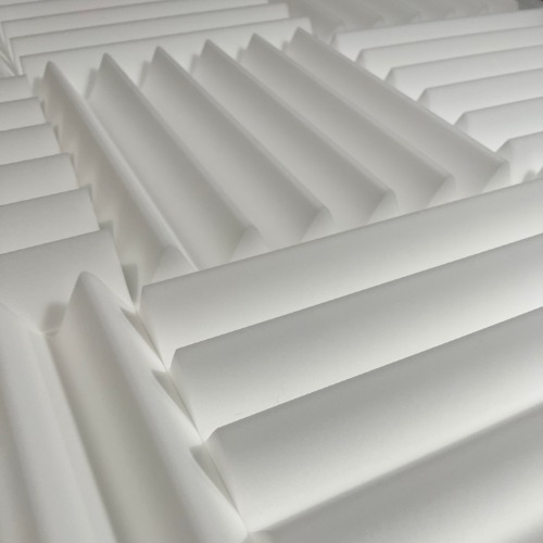Melamine White Acoustic Foam - Wedge