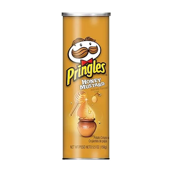 Pringles Potato Crisps (Honey Mustard, 5.5-Ounce Can) - Honey Mustard - 5.5 Ounce (Pack of 1)