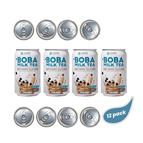 DaoHer Brown Sugar BOBA Milk Tea Multipacks (12 Pack) - 12