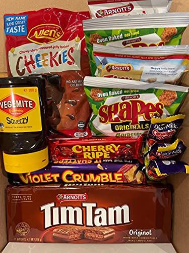 Australian Classics (Thermal) - Tim Tam, Vegemite, Caramello Koala, Cheekies, Cherry Ripe, Violet Crumble and a selection of Aussie Biscuits