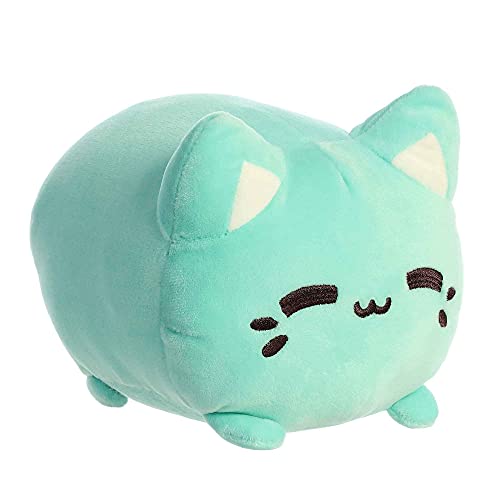 Aurora® Enchanting Tasty Peach® Mint Meowchi Stuffed Animal - Bright & Colorful Design - Showpiece Plush - Mint 7 Inches