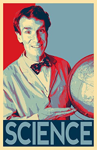 Bill Nye The Science Guy Illustration #1 - Science Icon Pop Art Home Decor Poster Print (11x17 inches)