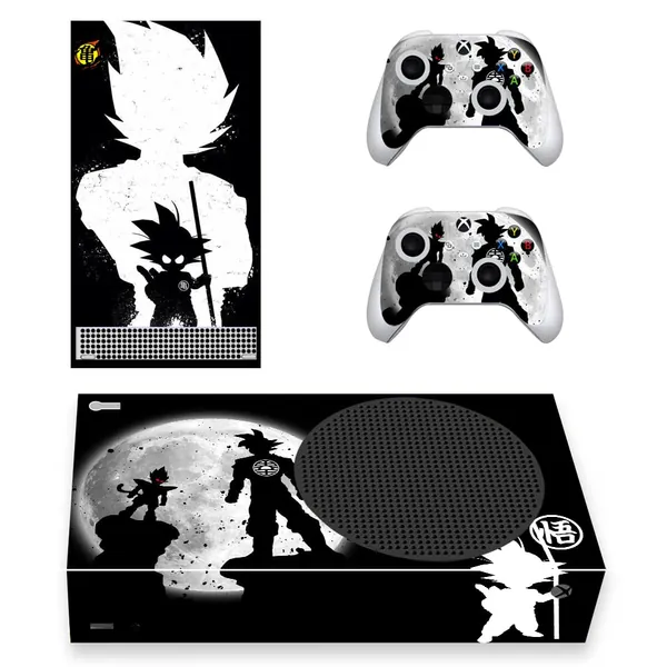 Decal Moments XB Series S Skin Console XB Series Controllers Skin Anime Goku Video Game Console Skins Decal Vinyl Sticker DBZ, Multicolor, for Xbox Series S (4104) - 
