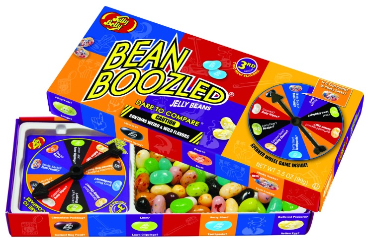 Jelly Belly BeanBoozled Jelly Beans Spinner Gift Box, 5th Edition, 20 Assorted Flavours, 100-g - BeanBoozled Jelly Beans, 100 Grams