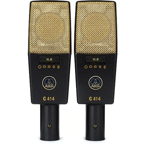 AKG C414 XLII/ST Large-diaphragm Condenser Microphone - Matched Pair - Mint, Open Box | Default Title