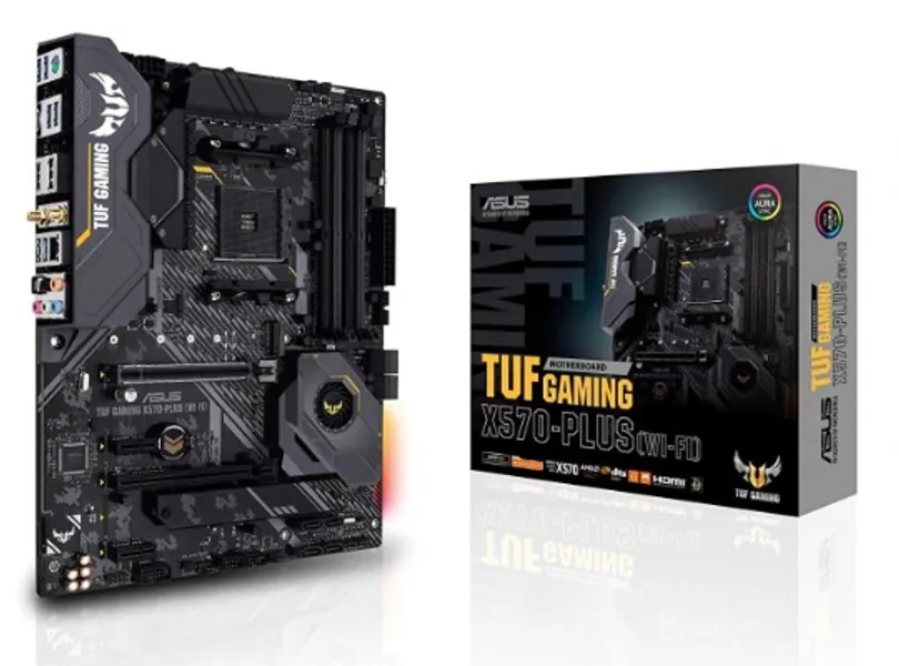 ASUS AM4 TUF Gaming X570-Plus (Wi-Fi) AM4 Zen 3 Ryzen 5000 & 3rd Gen Ryzen ATX Motherboard with PCIe 4.0, Dual M.2, 12+2 with Dr. MOS Power Stage : Electronics