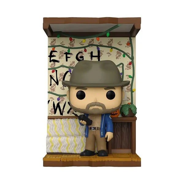 Funko Pop! Deluxe: Stranger Things Build A Scene - Hopper, Amazon Exclusive Figure 4 of 4, Multicolor (62290) - 