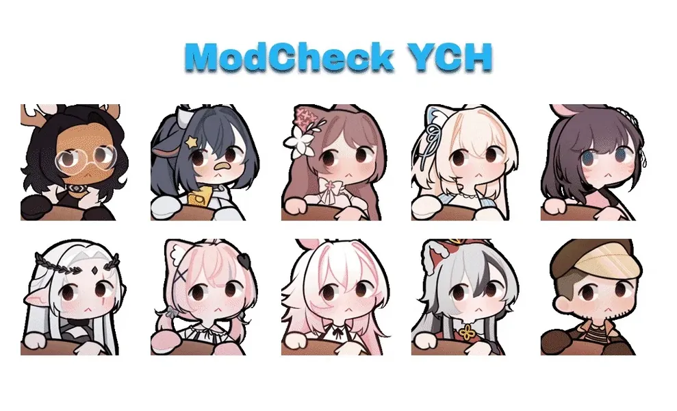 (CLOSED ATM) ୨୧﹒YCH ModCheck Emote - by Gumi
