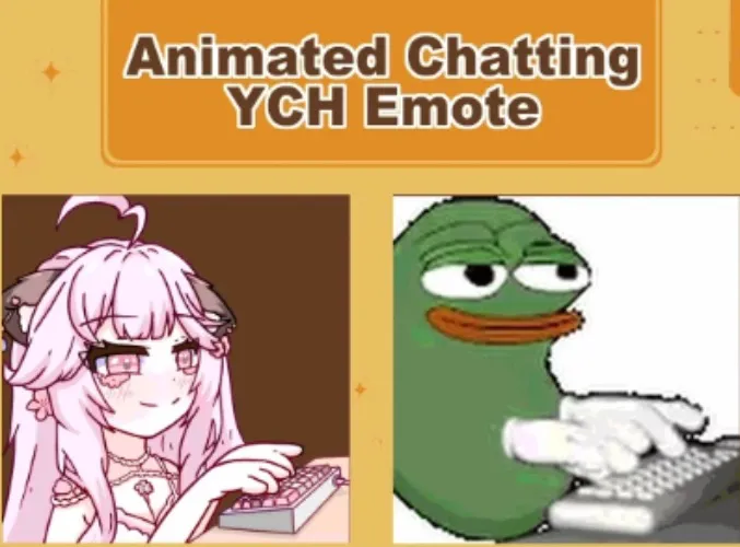 [YCH] Animated Chatting Emote by cheu