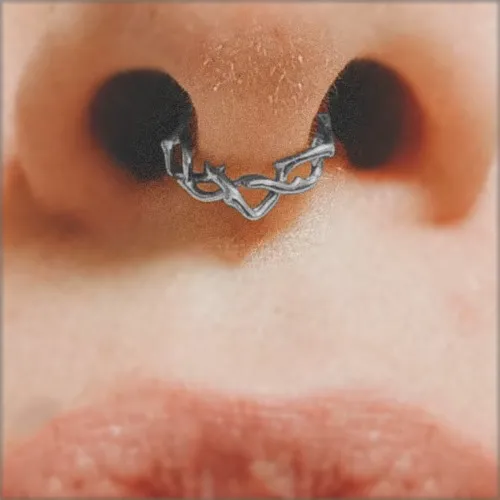 Thorn Septum Ring Titanium
