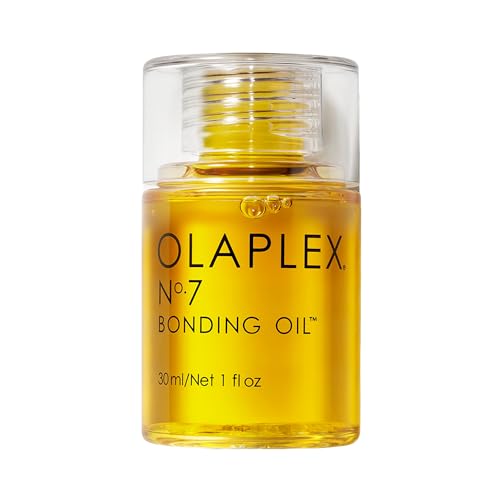 Olaplex No. 7 Bonding Oil, Concentrated High Shine Oil, Heat Protectant, Visibilty Smooths & Softens Hair, Added Color Vibrancy, Up to 72 Hour Frizz Control, For All Hair Types, 1 fl oz