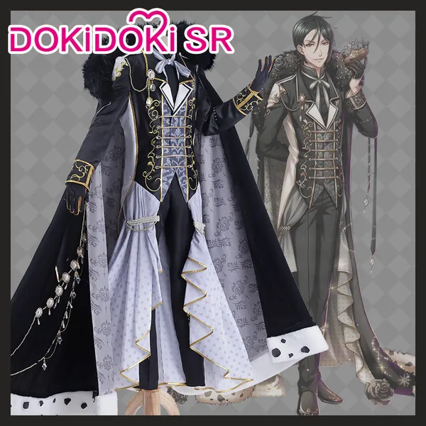 DokiDoki-SR Anime  Black Butler Kuroshitsuji Sebastian Michaelis Cosplay Costume | M