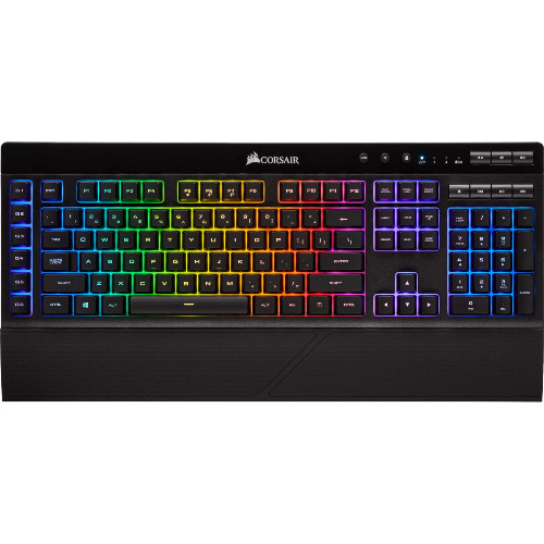 Corsair K57 RGB Wireless Gaming Keyboard with Slipstream Wireless Technology, Backlit RGB LED, Black