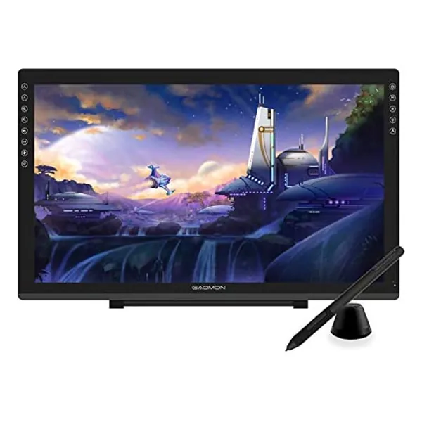 
                            GAOMON PD2200 92%NTSC Full-Laminated Pen Display with 8192 Battery-Free Tilt-Support Stylus 8 Touch Buttons -21.5'' Drawing Tablet Monitor with Adjustable Stand
                        