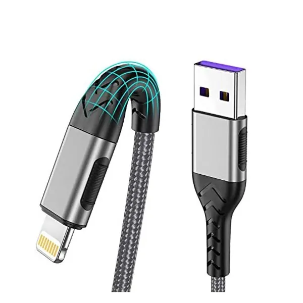 
                            iPhone Charger, [MFi Certified] 3Pack 10FT USB A Cable for Long Charger Cable, Fast iPhone Charging Cord for iPhone Xs Max/XS/XR/X/8/7/6S/6/Plus/SE/iPad(Silver)
                        