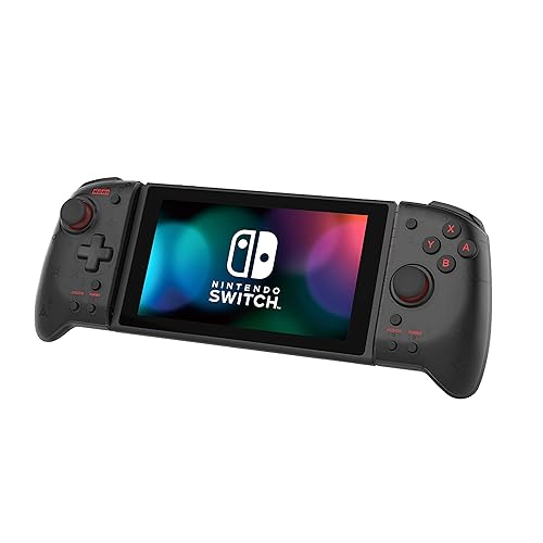 Hori Nintendo Switch Split Pad Pro (Black) Ergonomic Controller for Handheld Mode - Officially Licensed By Nintendo - Black - Black - Controller