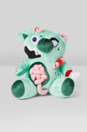 Undead Teddy: Zombieal Plush Toy | One Size / Green / 100% Poly Mix