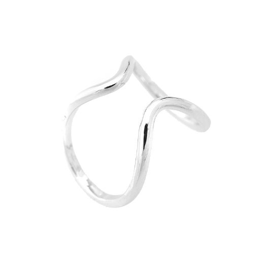 chelseachicNYC Double Infinity Wrap Around Cross Statement Ring - Silver
