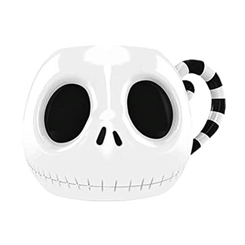 The Nightmare Before Christmas Tasse ( Geformter Jack Head Symbol Design) 14oz Keramik-Kaffeetasse in einer Geschenk-Box - Offizielles Lizenzprodukt