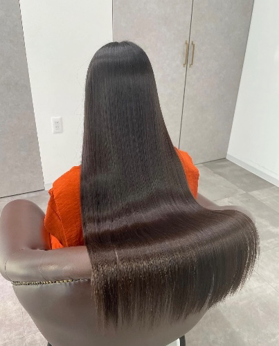 keratin hair treatment + dye 