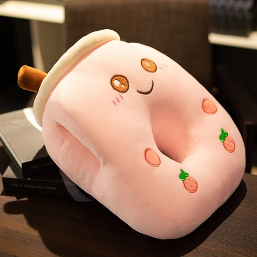Boba Nap Pillow (8 Variants) - Smiley Strawberry
