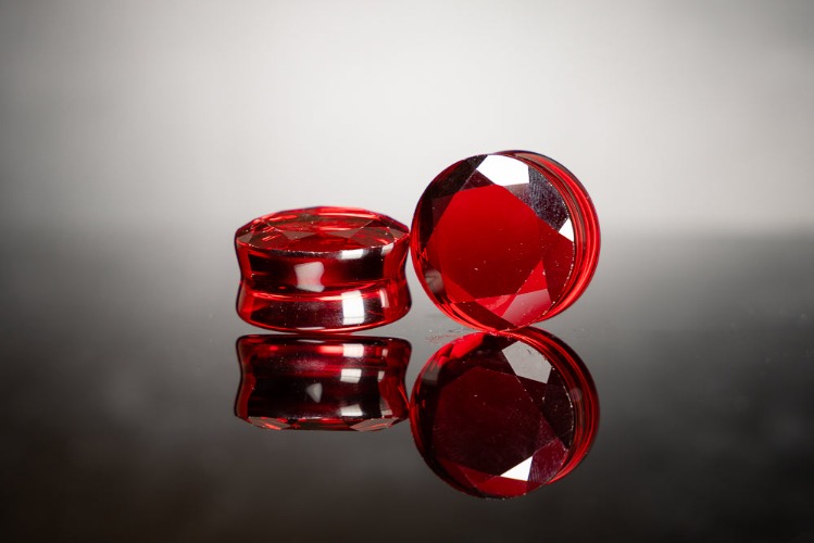 Lucifer's Gem Faceted Cut Plugs - (Pair) - PH98 | 14mm - 9/16"