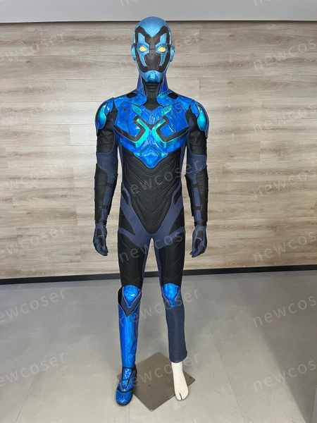 Blue Beetle Cosplay Costume Jumpsuit Outfits Halloween Party Costume Adult