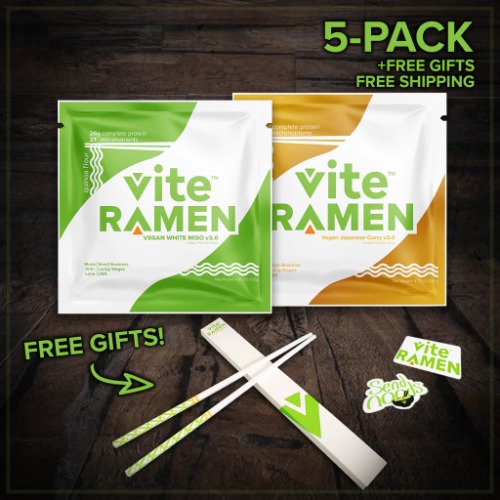5-Pack Vite Ramen Plant-based Intro Experience - FREE SHIPPING AND GIFTS