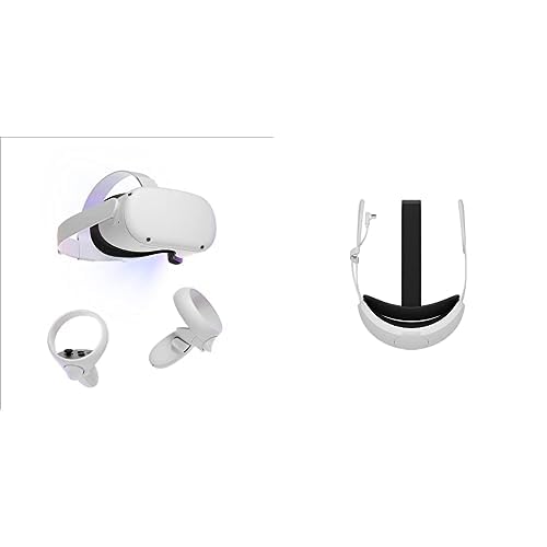 Meta Quest 2 — Advanced All-in-One Virtual Reality Headset — 256 GB with Elite Strap + Battery - Power Bundle - 256GB