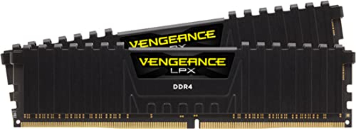 Corsair VENGEANCE LPX DDR4 RAM 32GB (2x16GB) 3600MHz CL18 Intel XMP 2.0 Computer Memory - Black (CMK32GX4M2D3600C18) - Black - 32GB Kit (2x16GB) - 3600MHz - Memory