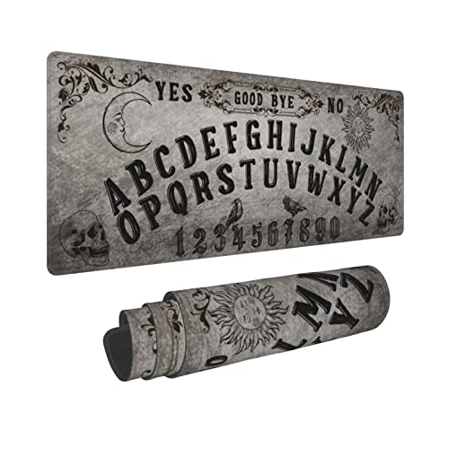 Vintage Goth Gaming Mouse Pad, Long Extended XL Mousepad Desk Pad, Large Nonslip Rubber Mice Pads Stitched Edges, 31.5'' X 11.8'' - Black4 - 31.5'' x 11.8''