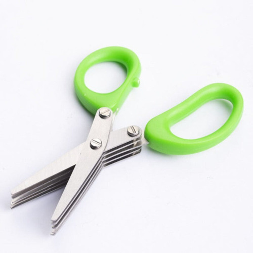 Multi Layers Stainless Steel Vegetable Scissor - Green