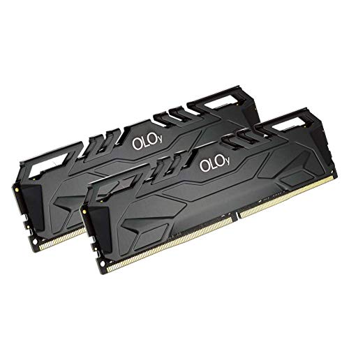 OLOy DDR4 RAM 16GB (2x8GB) 3200 MHz CL16 1.35V 288-Pin Desktop Gaming UDIMM (MD4U0832160BJ0DA) - 16GB (8GBx2) - 3200MHz(C16) - Black