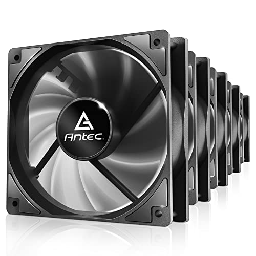 Antec PWM PC Fans, 120mm Fan, 4 Pin PWM, 60.4CFM Case Fans, 12V 4 Pin PWM Connector, Computer Fans with 1400 RPM, P12 Series 5 Packs - P12 PWM Black 5pcs