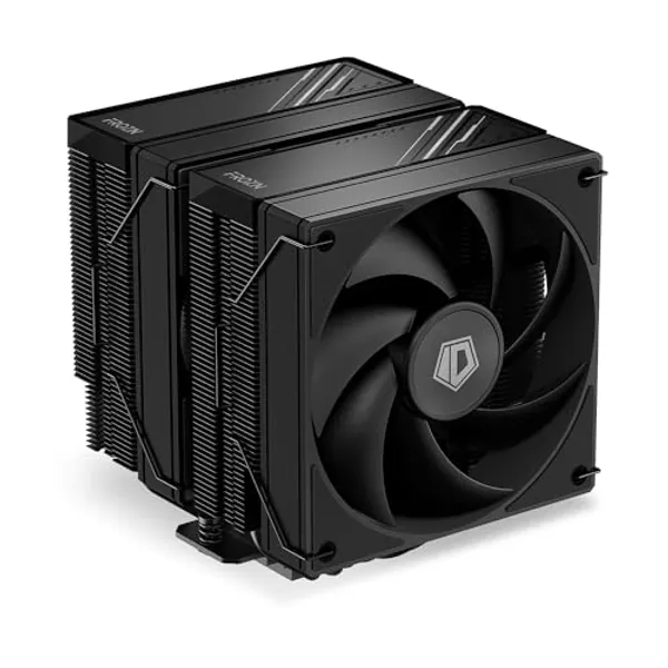 ID-COOLING FROZN A620 Black - 6.1" Height Black Dual-Tower Air CPU Cooler, 6×Ф6mm Heatpipes, Dual 120x120x25mm FDB Fans, TDP 270W, Intel LGA1700/1851/1200/115X; AMD AM4/AM5 (154mm in Height)